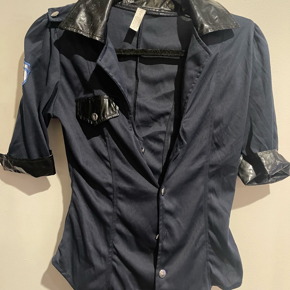 Navy Blue Police Costume Shirt
